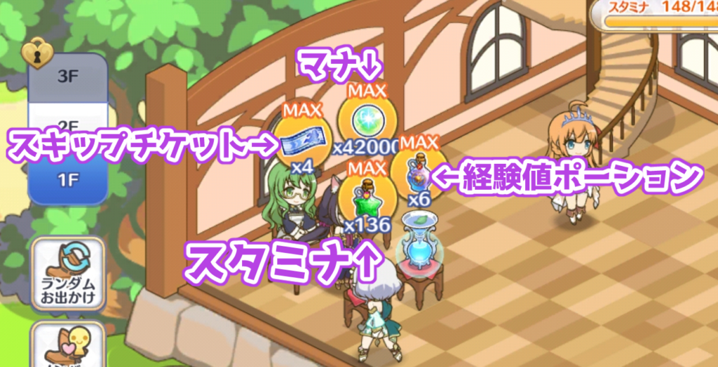 ギルドハウスで受け取れるアイテム